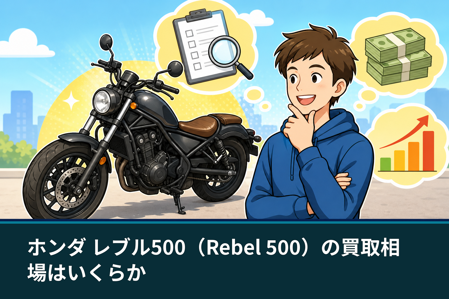 ホンダ レブル500（Rebel 500）の買取相場はいくらか