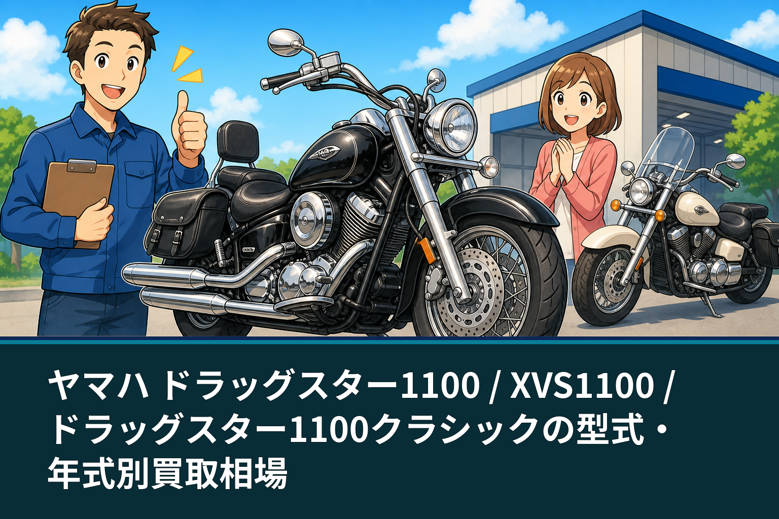 ヤマハ ドラッグスター1100 / XVS1100 / ドラッグスター1100クラシックの型式・年式別買取相場