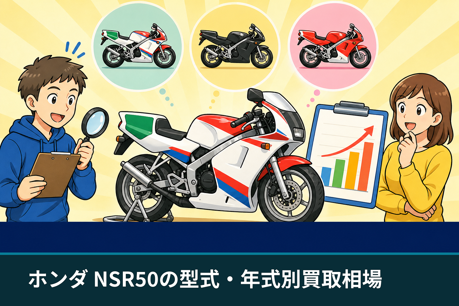 ホンダ NSR50の型式・年式別買取相場