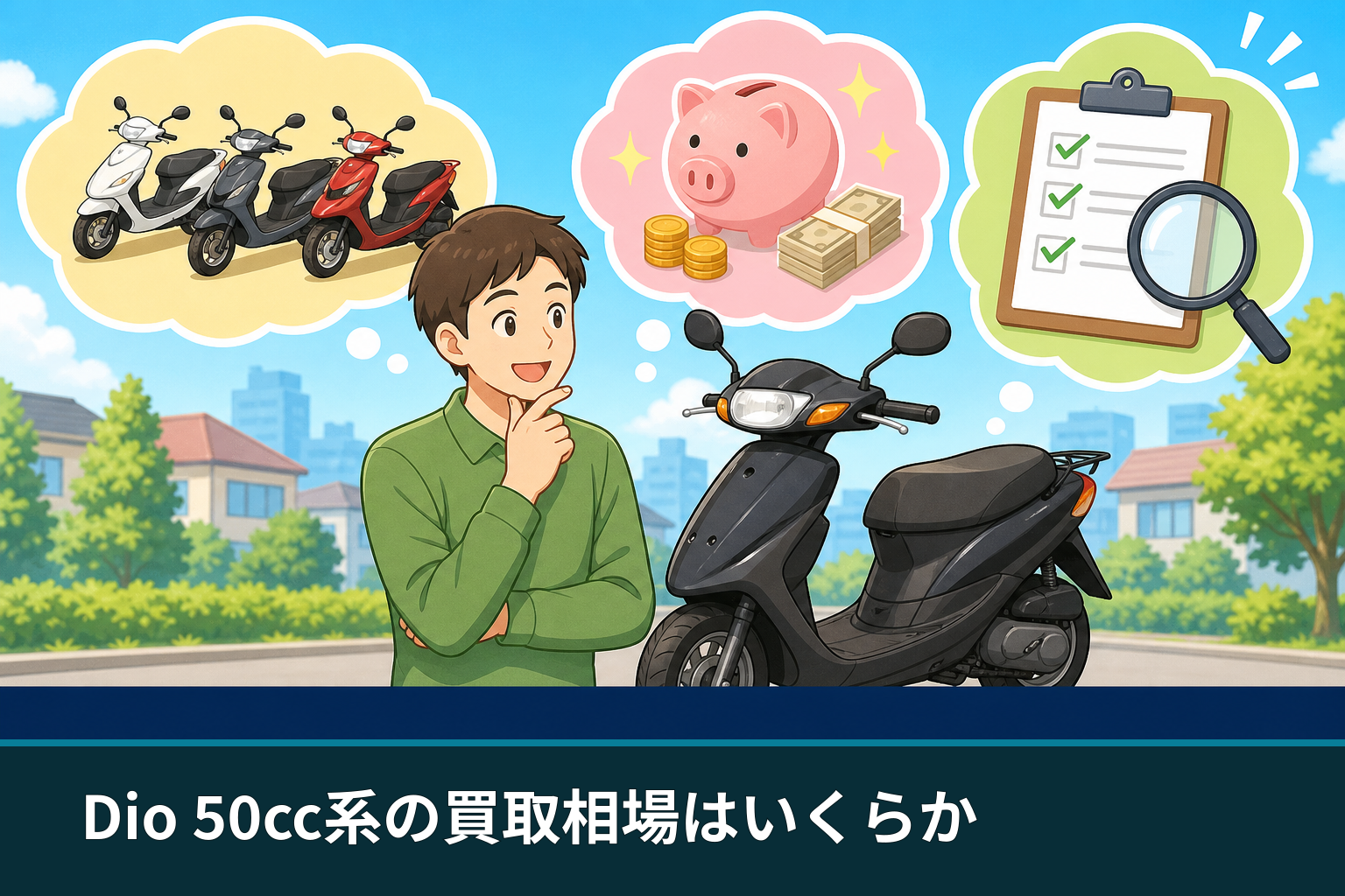 Dio 50cc系の買取相場はいくらか