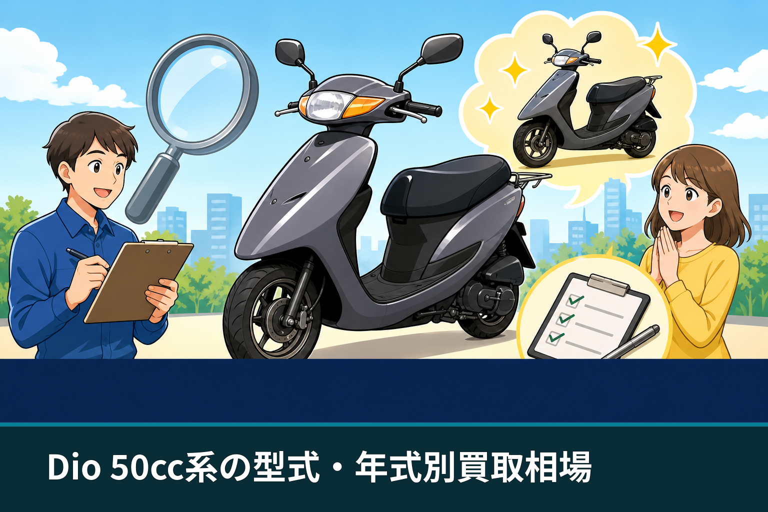 Dio 50cc系の型式・年式別買取相場