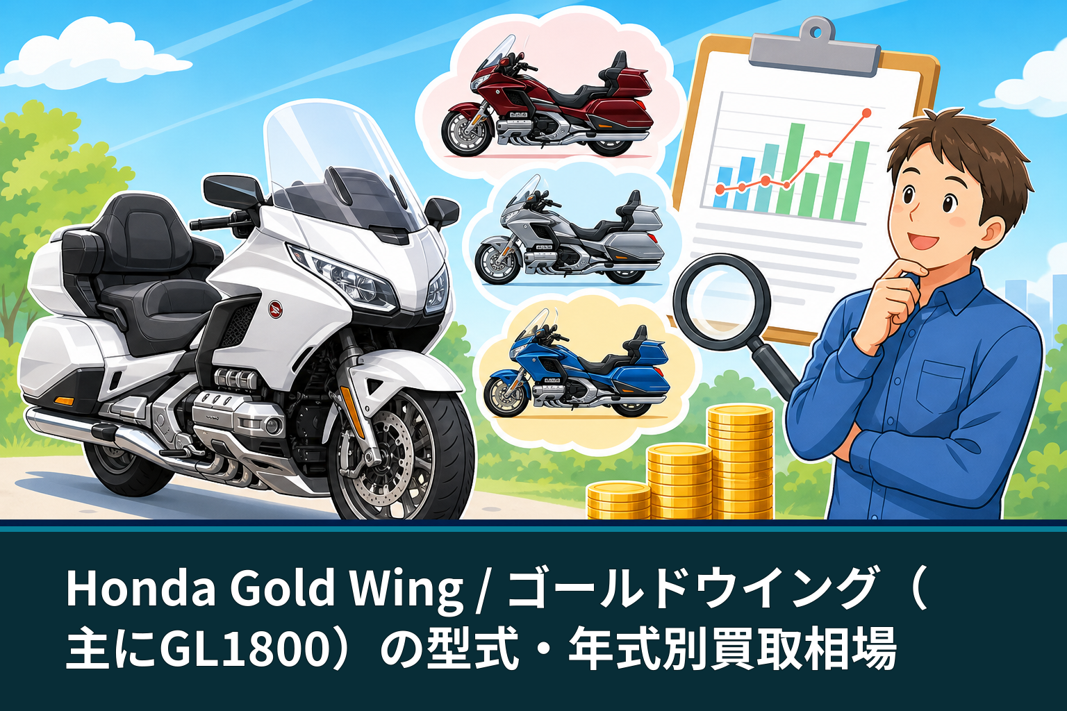 Honda Gold Wing / ゴールドウイング（主にGL1800）の型式・年式別買取相場