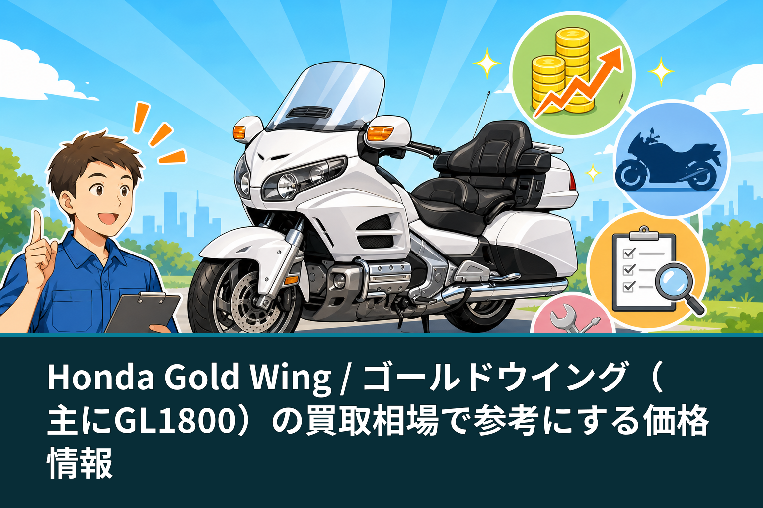 Honda Gold Wing / ゴールドウイング（主にGL1800）の買取相場で参考にする価格情報