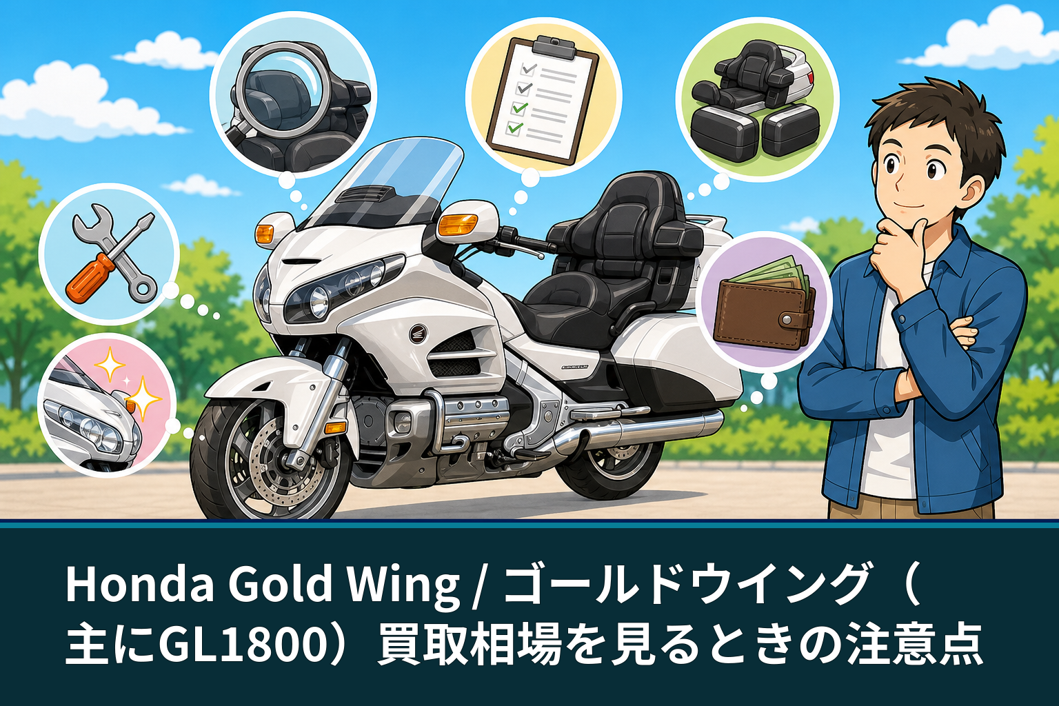 Honda Gold Wing / ゴールドウイング（主にGL1800）買取相場を見るときの注意点