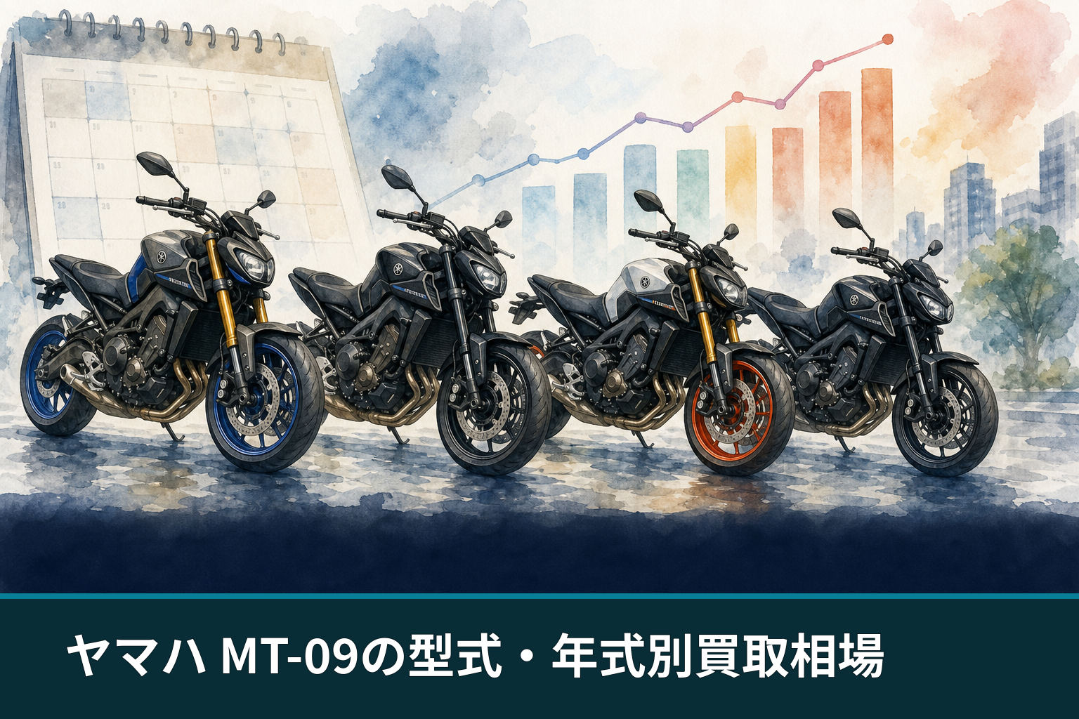 ヤマハ MT-09の型式・年式別買取相場
