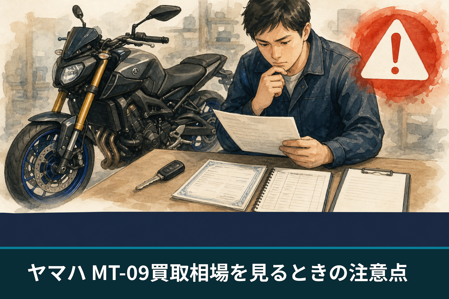 ヤマハ MT-09買取相場を見るときの注意点