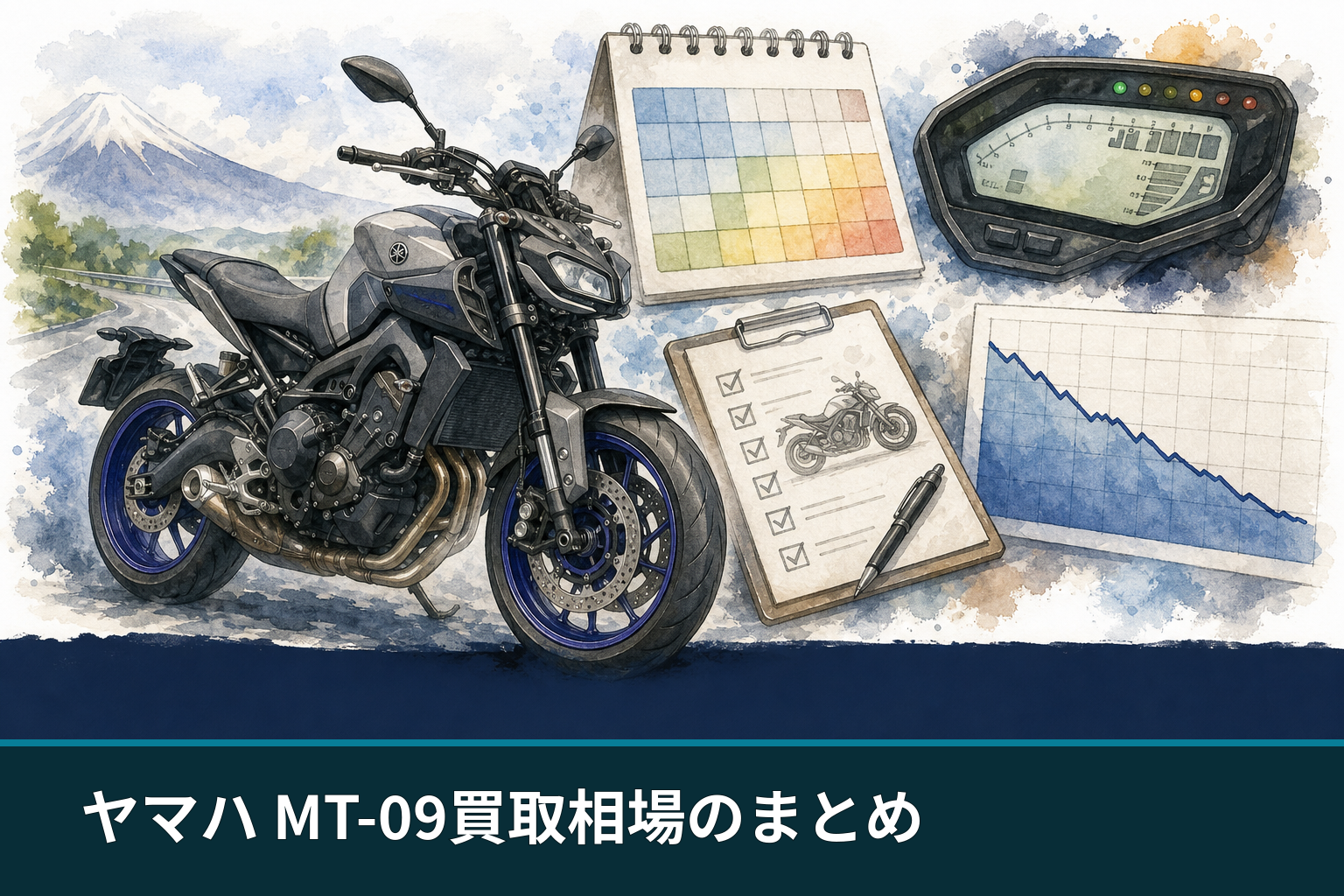 ヤマハ MT-09買取相場のまとめ
