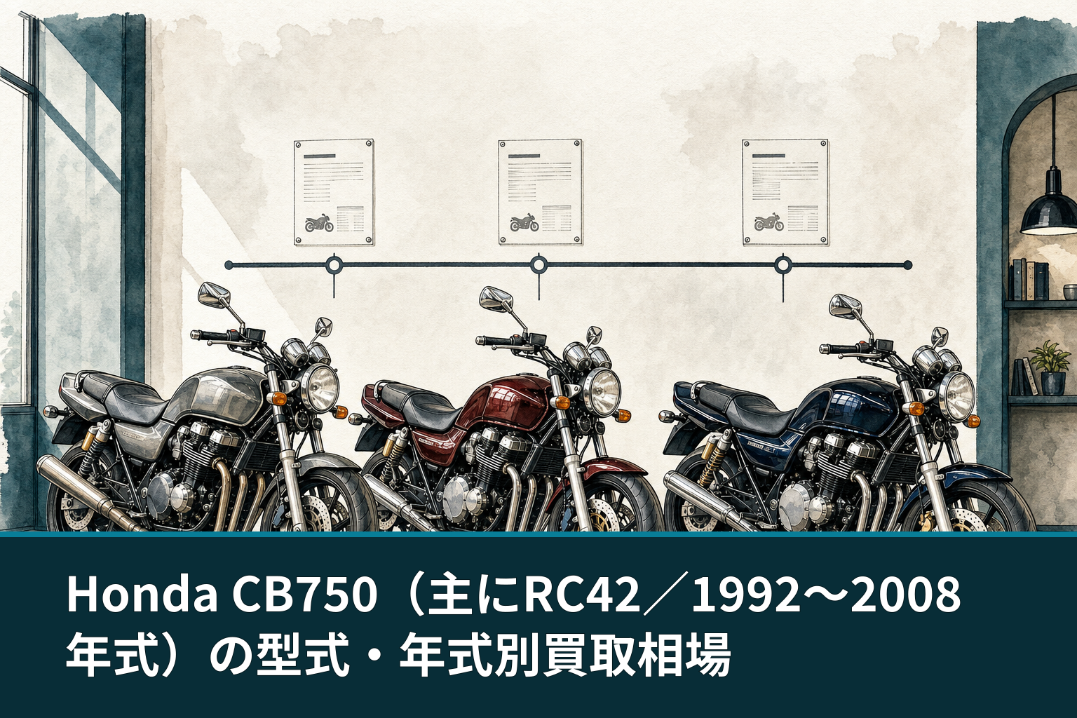 Honda CB750(主にRC42/1992〜2008年式)の型式・年式別買取相場