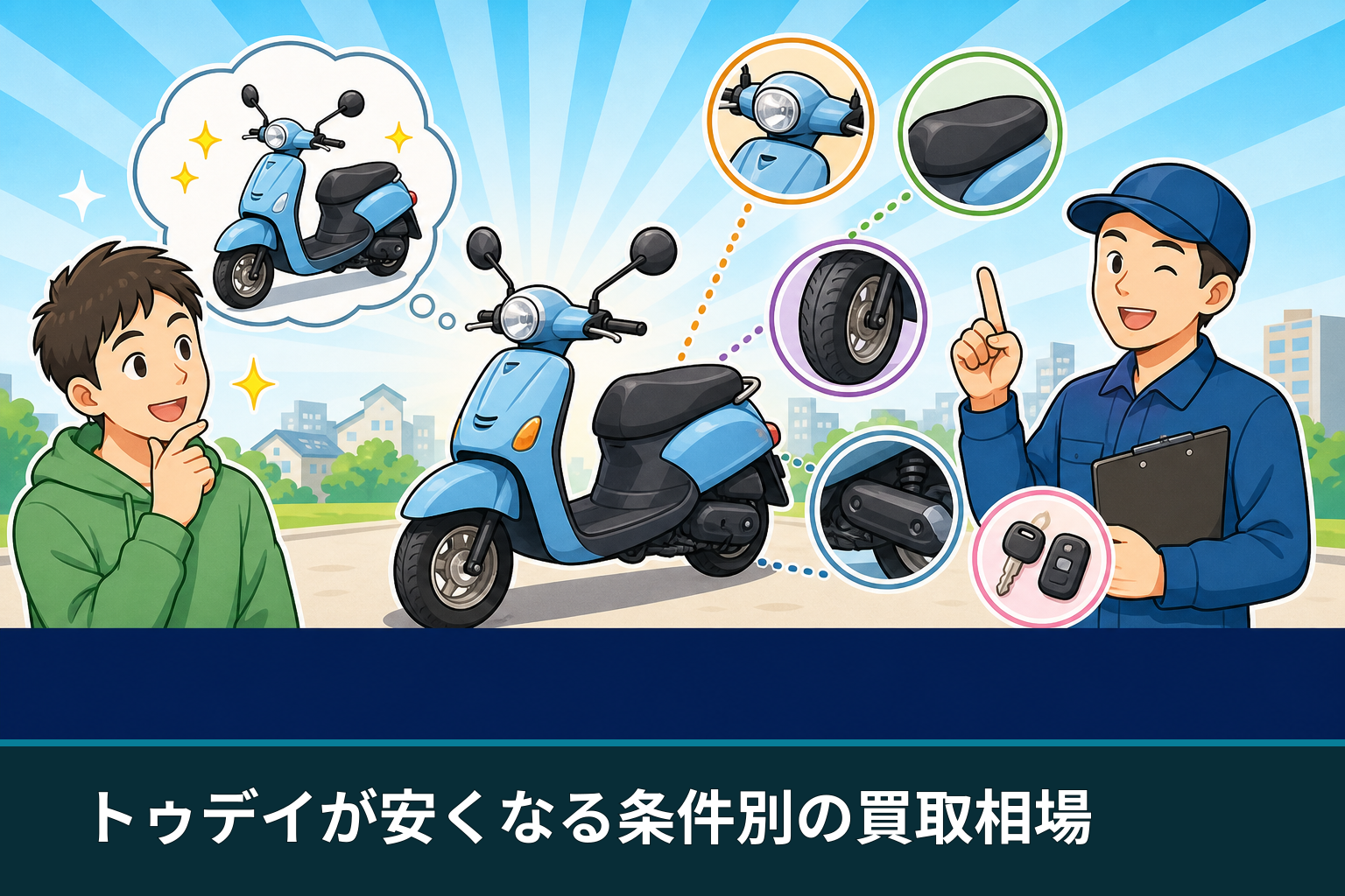 トゥデイが安くなる条件別の買取相場