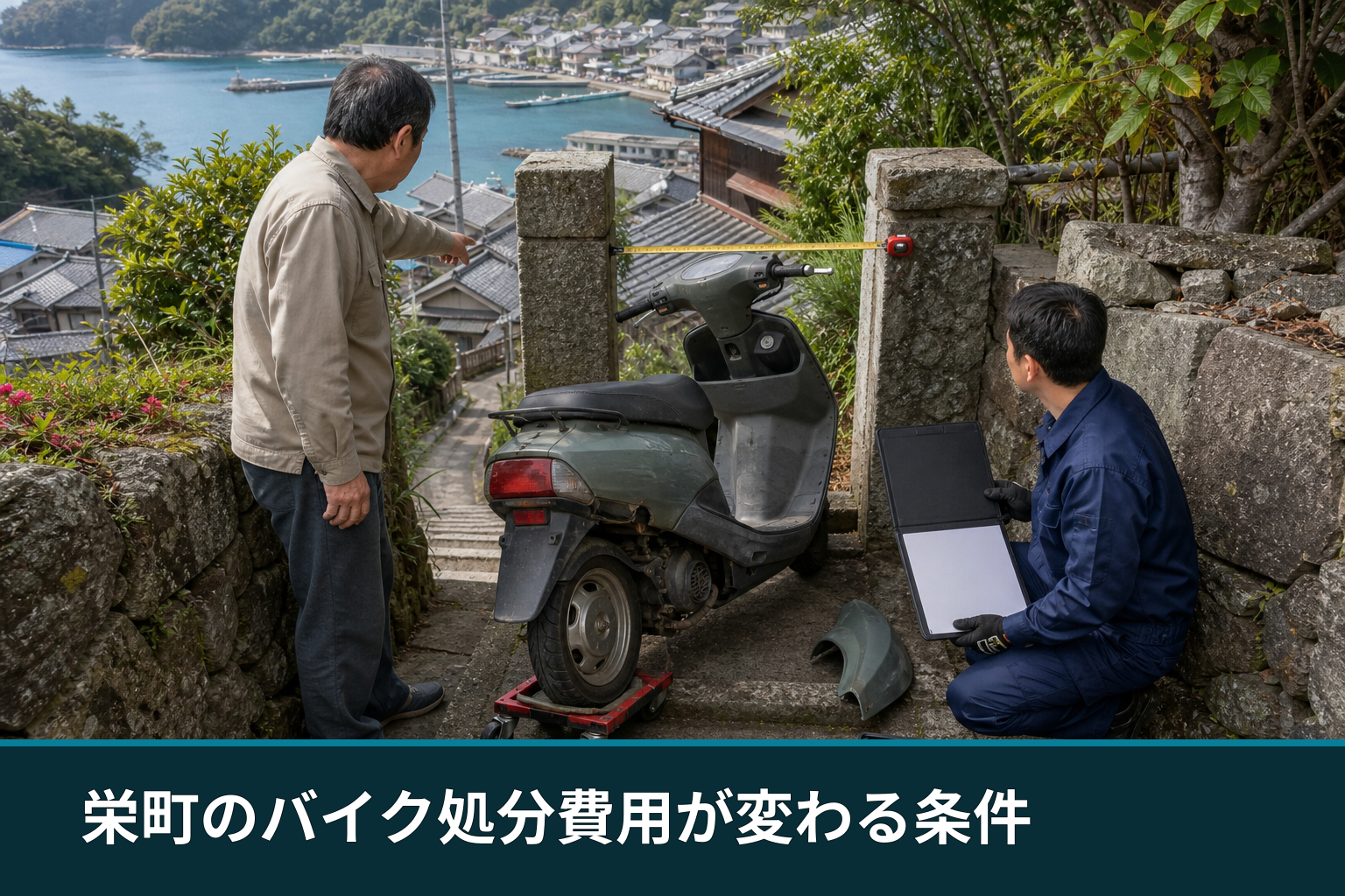 栄町のバイク処分費用が変わる条件