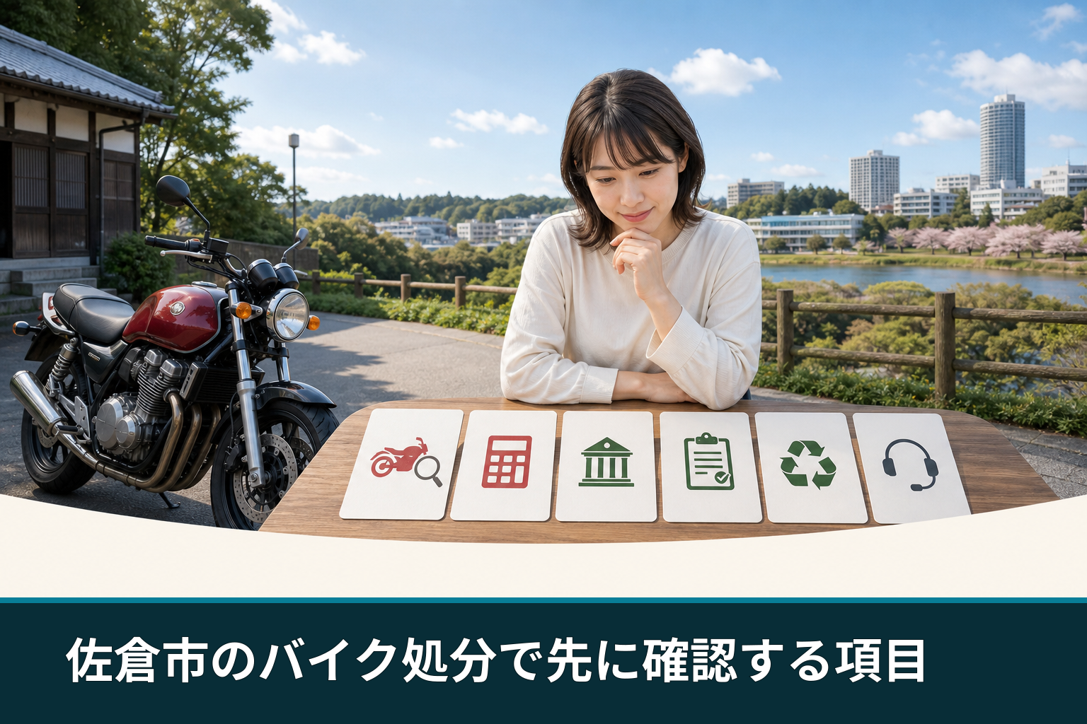 佐倉市のバイク処分で先に確認する項目