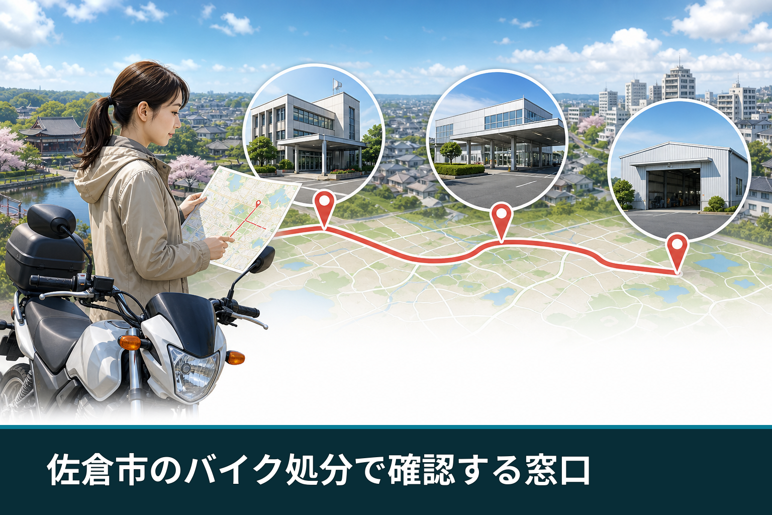 佐倉市のバイク処分で確認する窓口