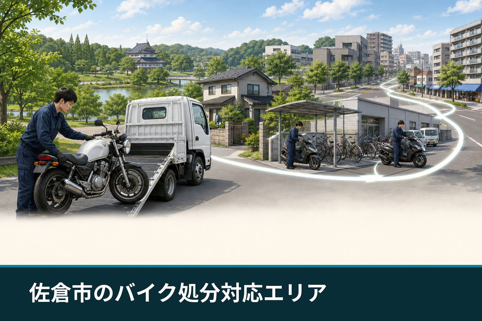 佐倉市のバイク処分対応エリア