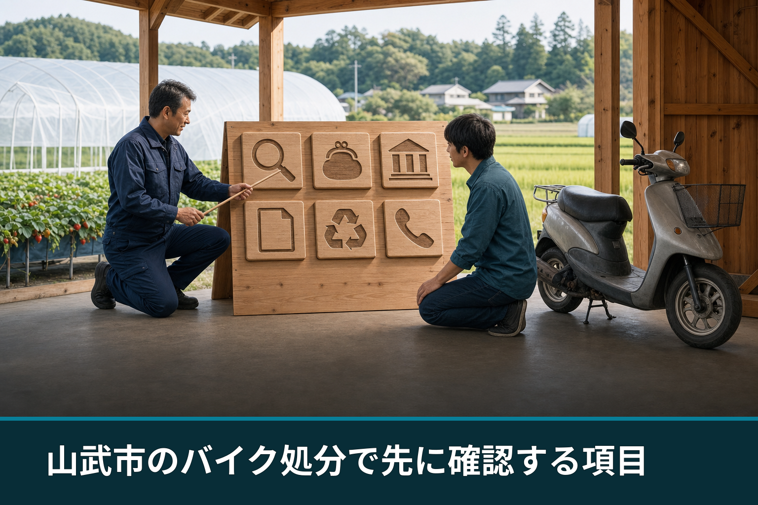 山武市のバイク処分で先に確認する項目