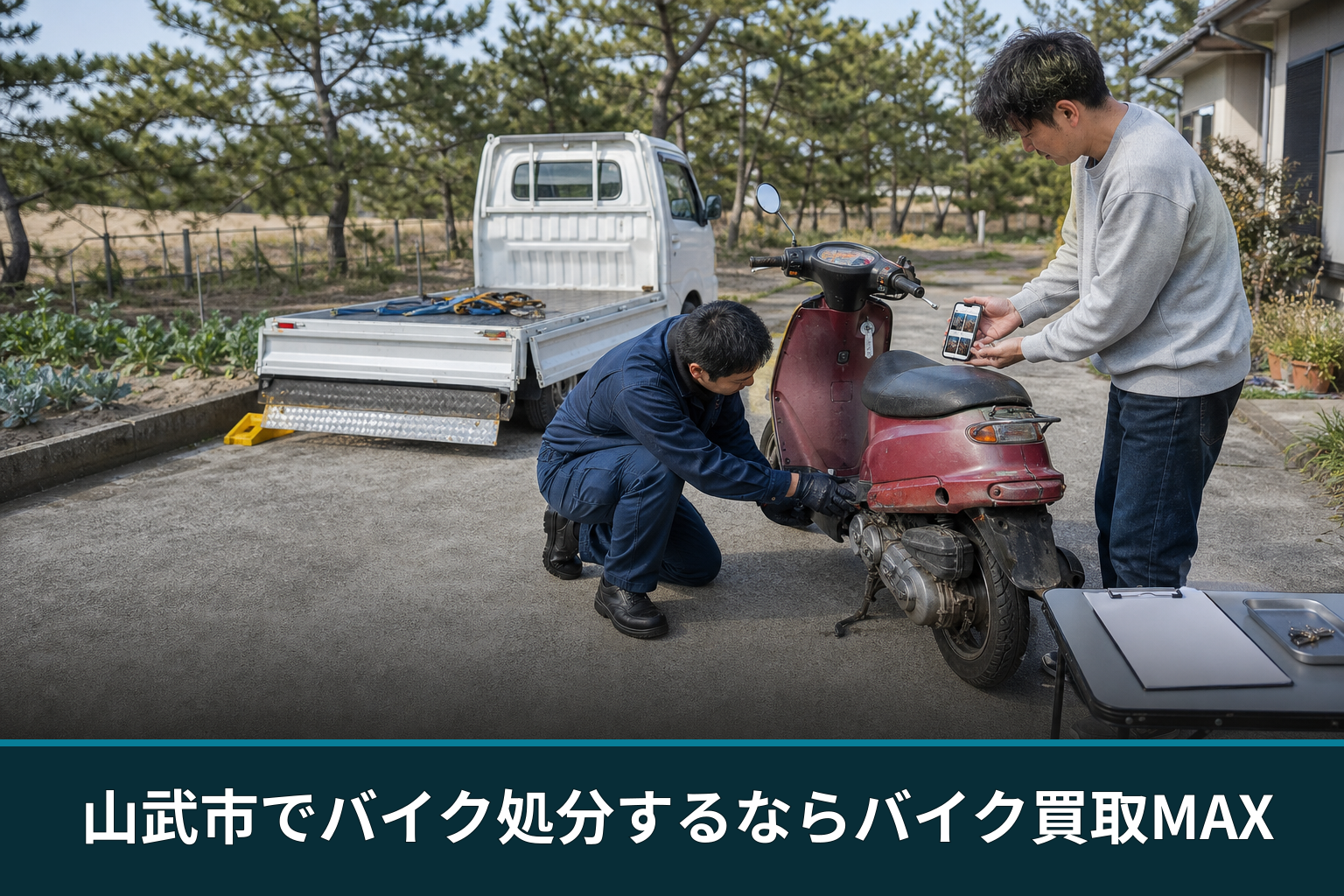 山武市でバイク処分するならバイク買取MAX