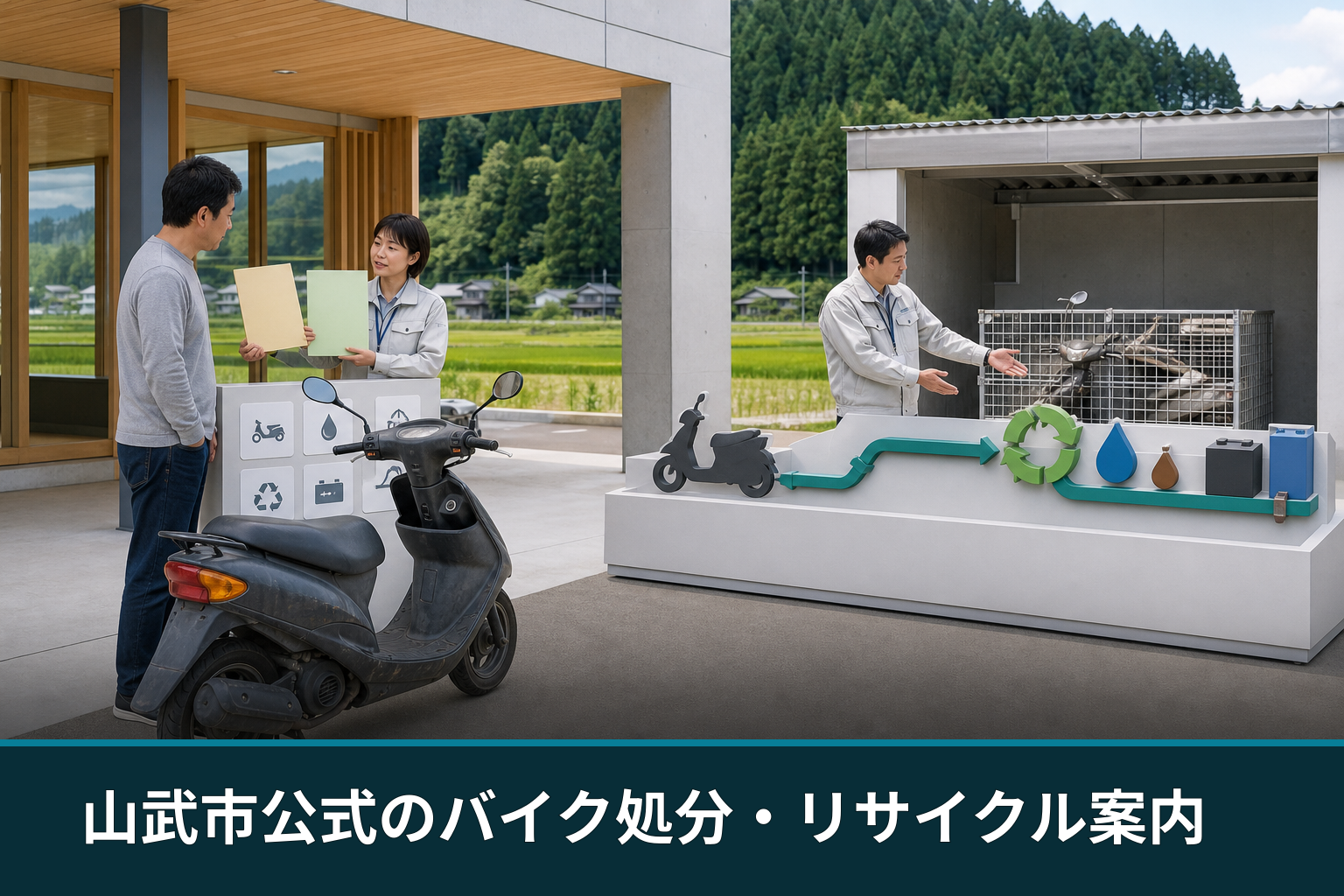 山武市公式のバイク処分・リサイクル案内