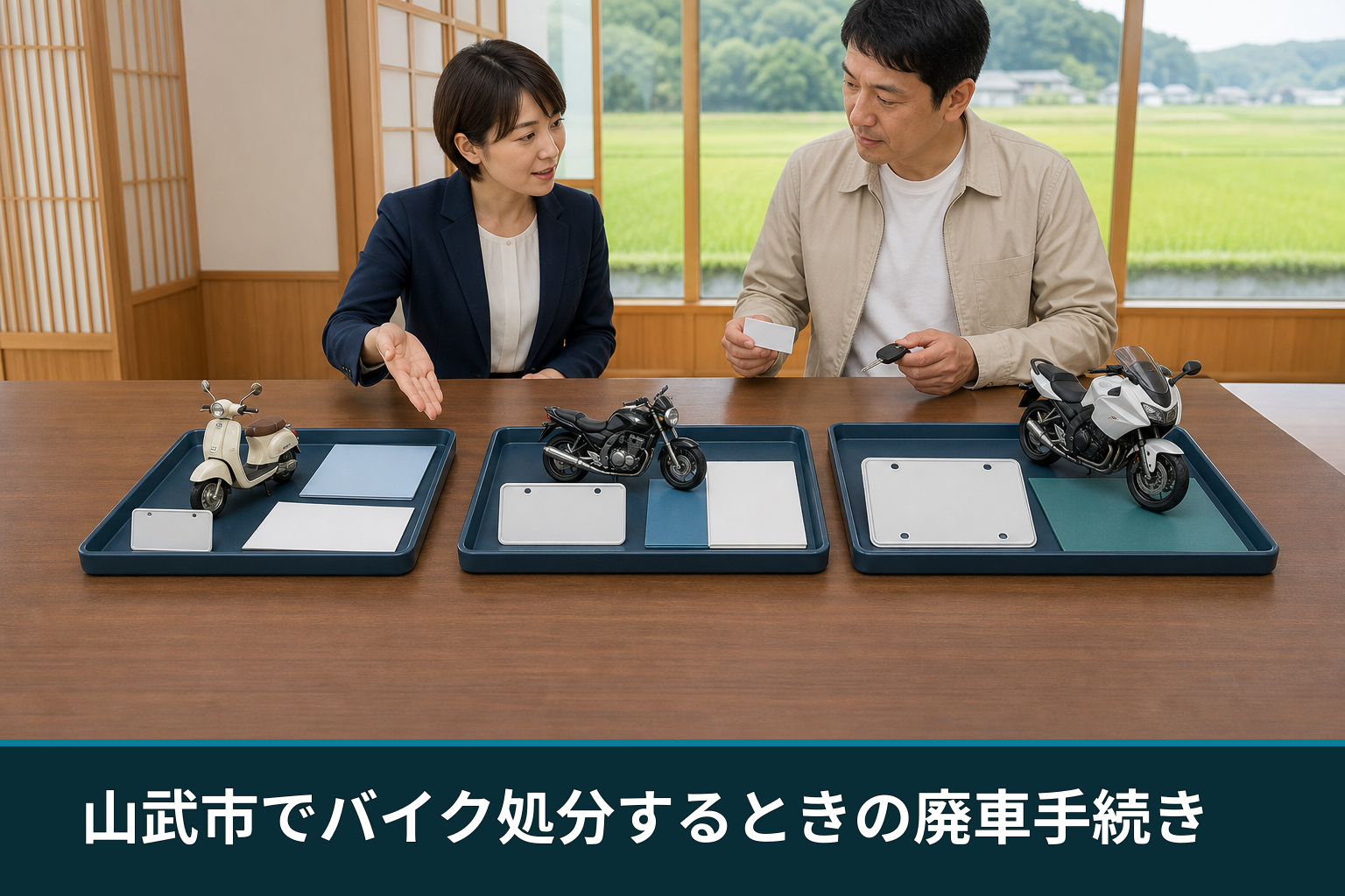 山武市でバイク処分するときの廃車手続き