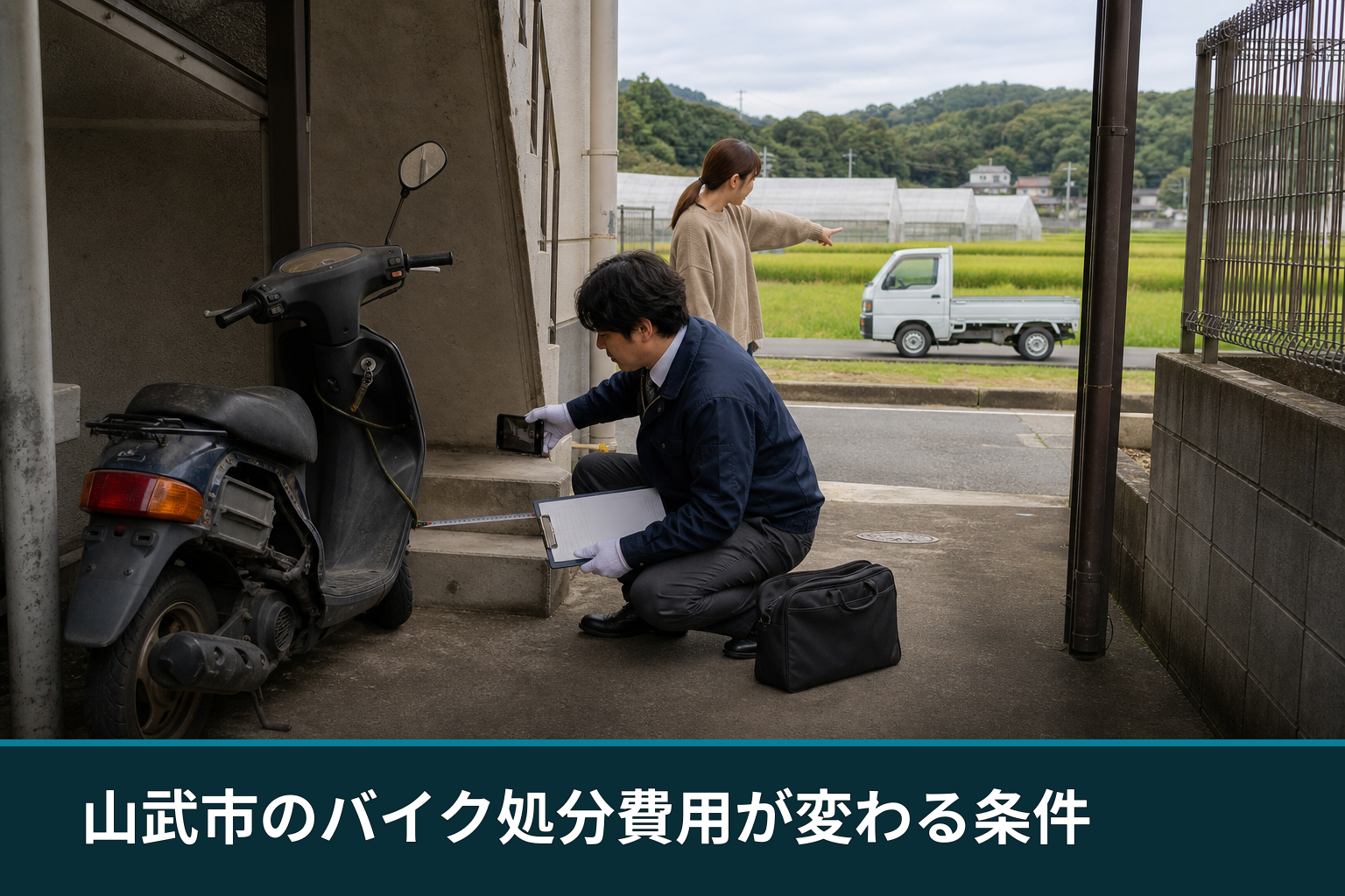 山武市のバイク処分費用が変わる条件