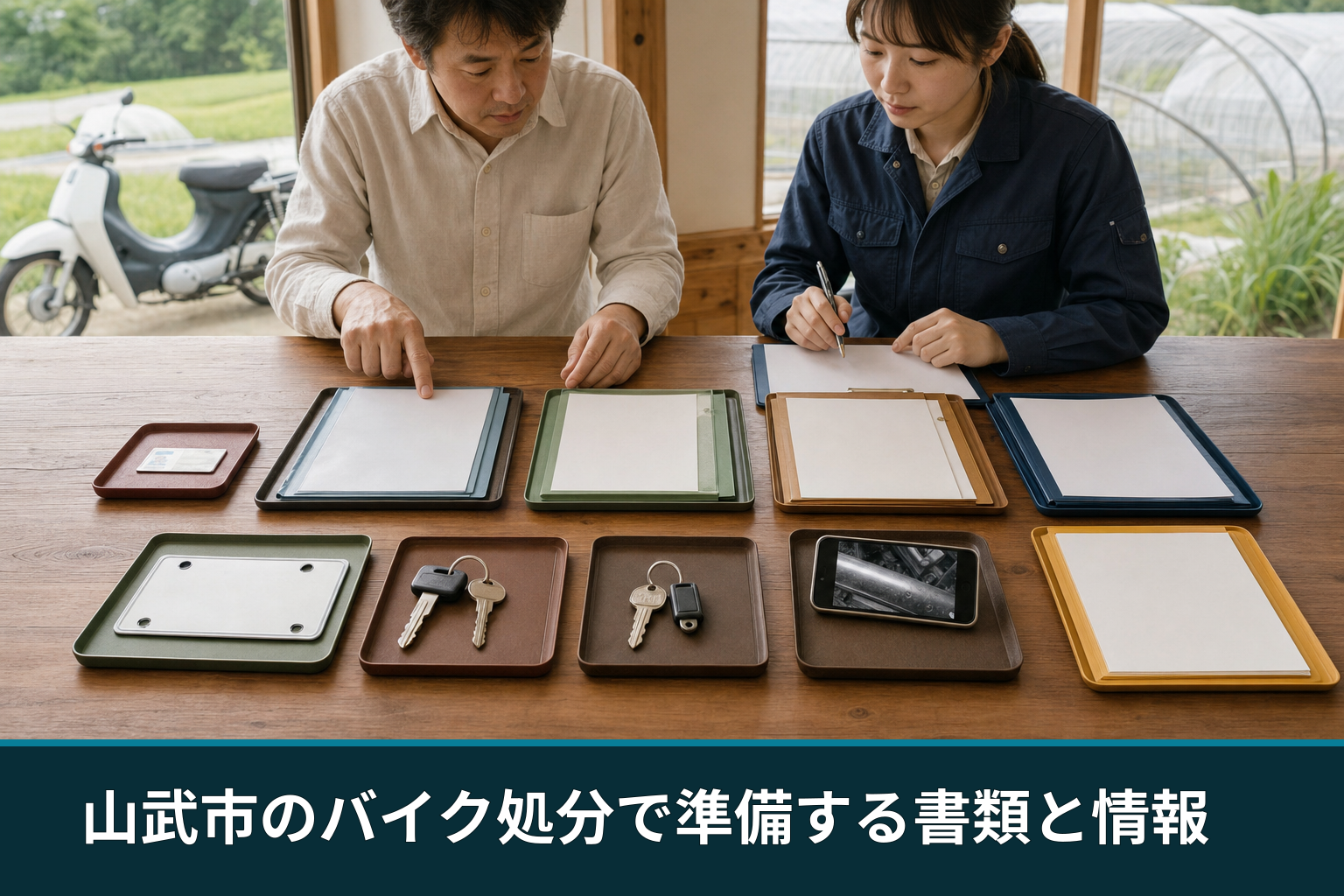 山武市のバイク処分で準備する書類と情報