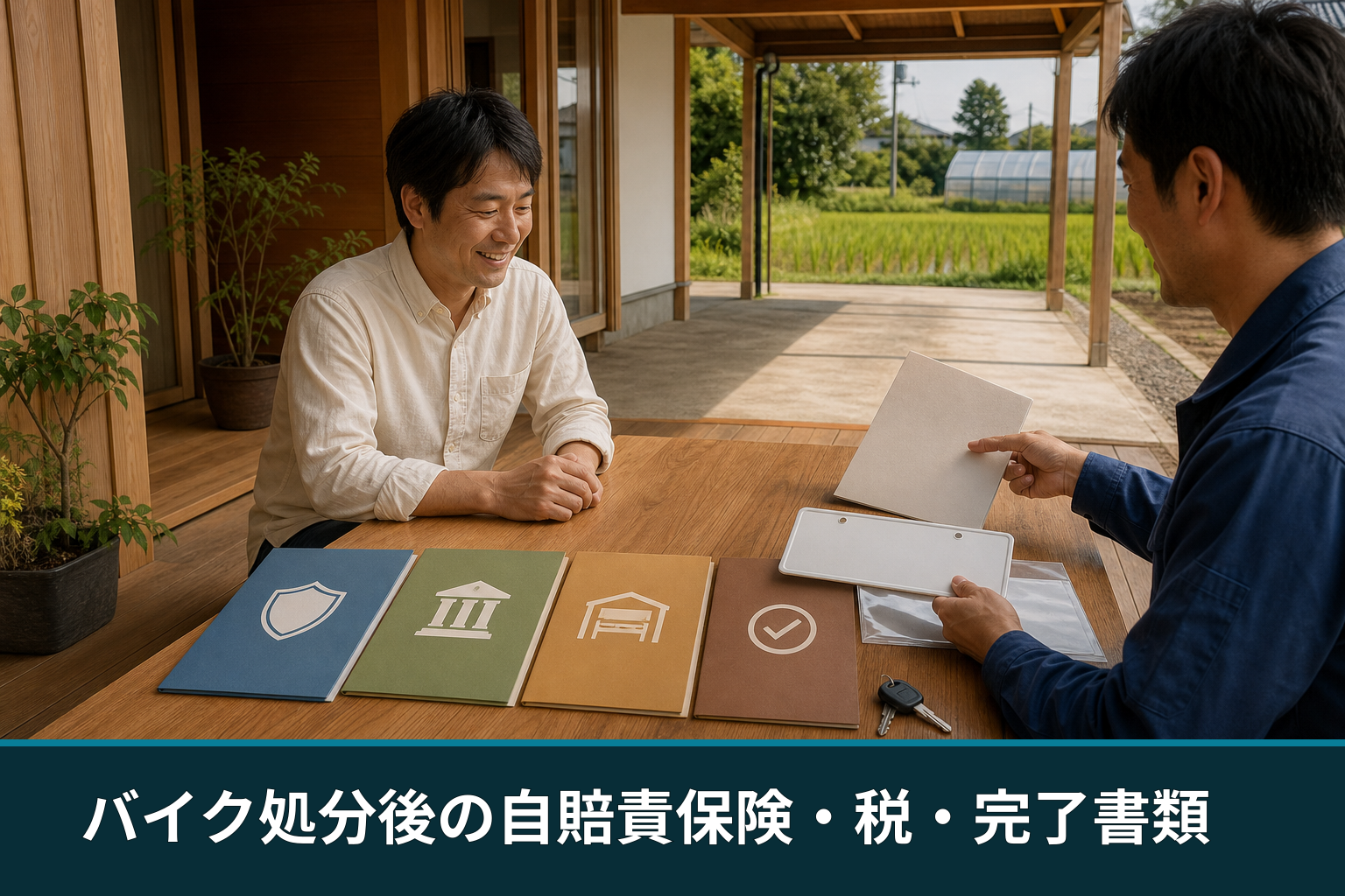 バイク処分後の自賠責保険・税・完了書類