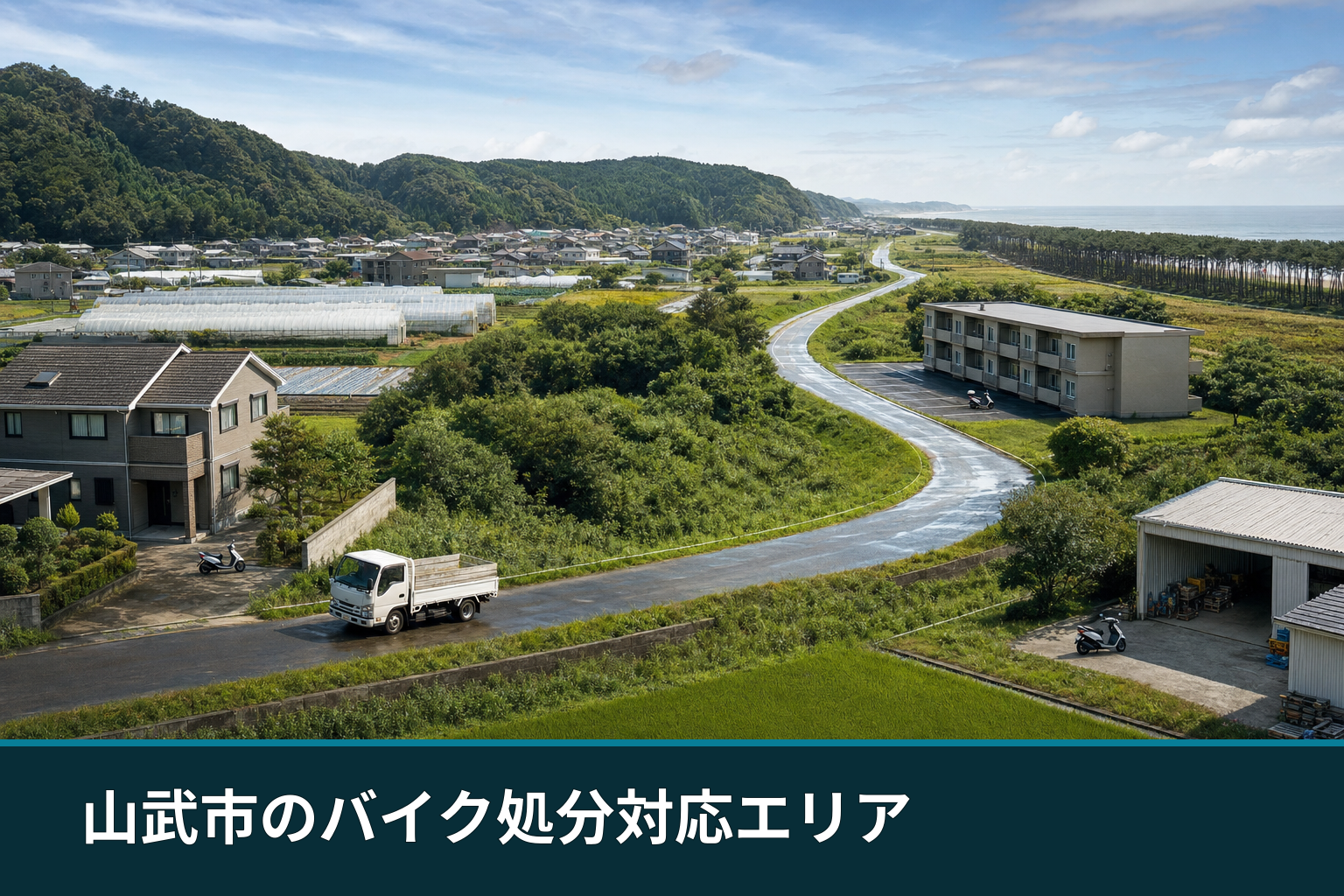 山武市のバイク処分対応エリア