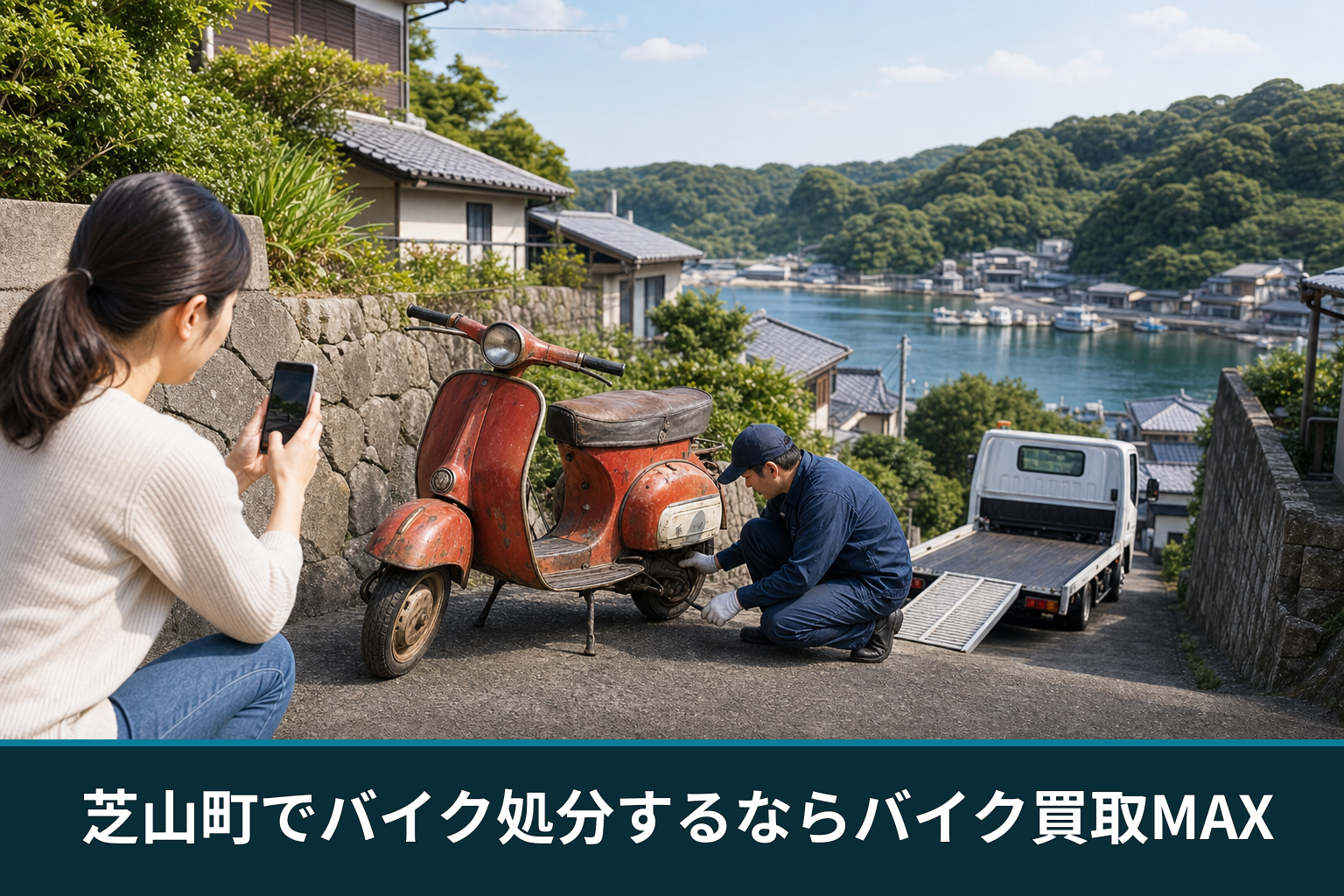芝山町でバイク処分するならバイク買取MAX