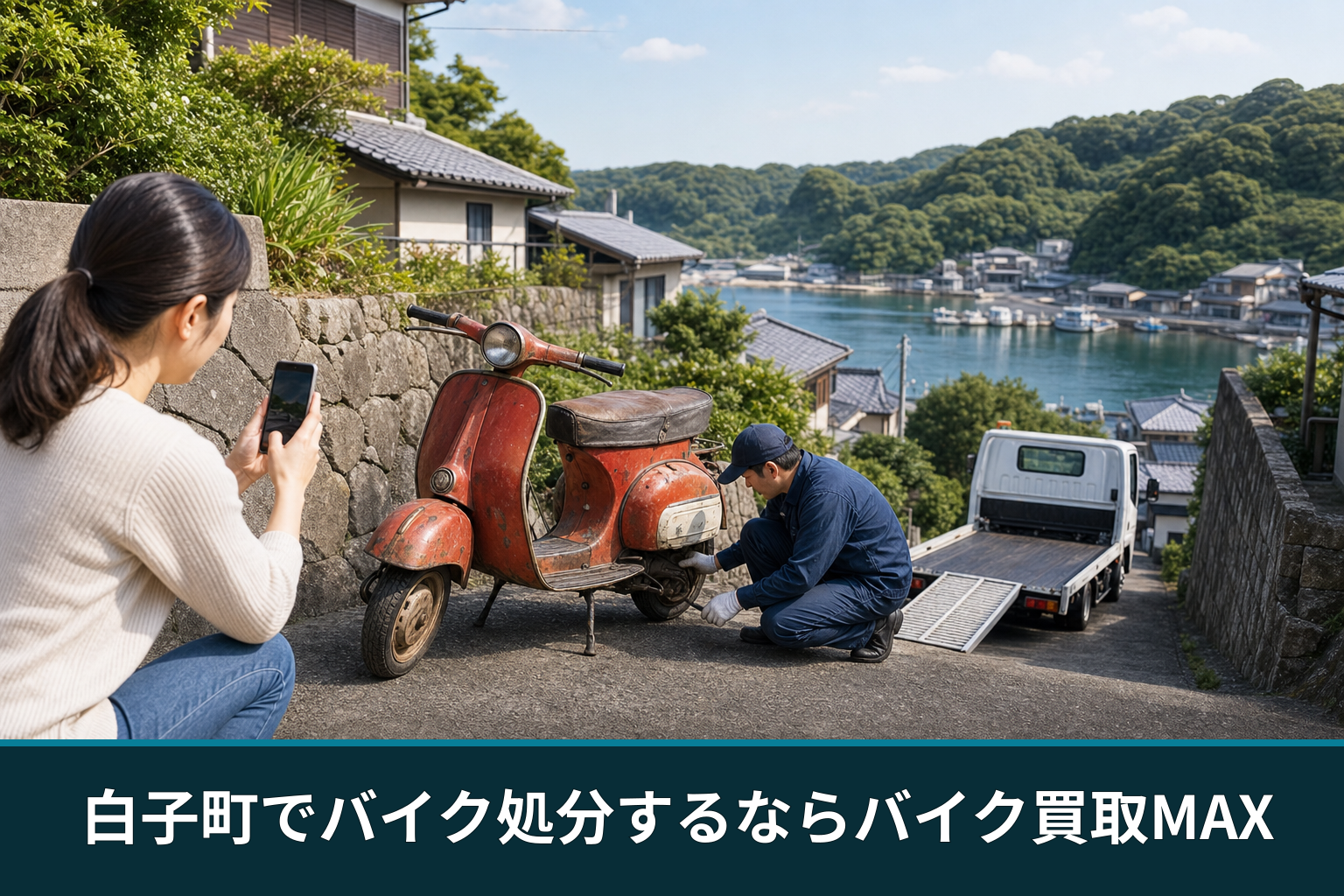 白子町でバイク処分するならバイク買取MAX