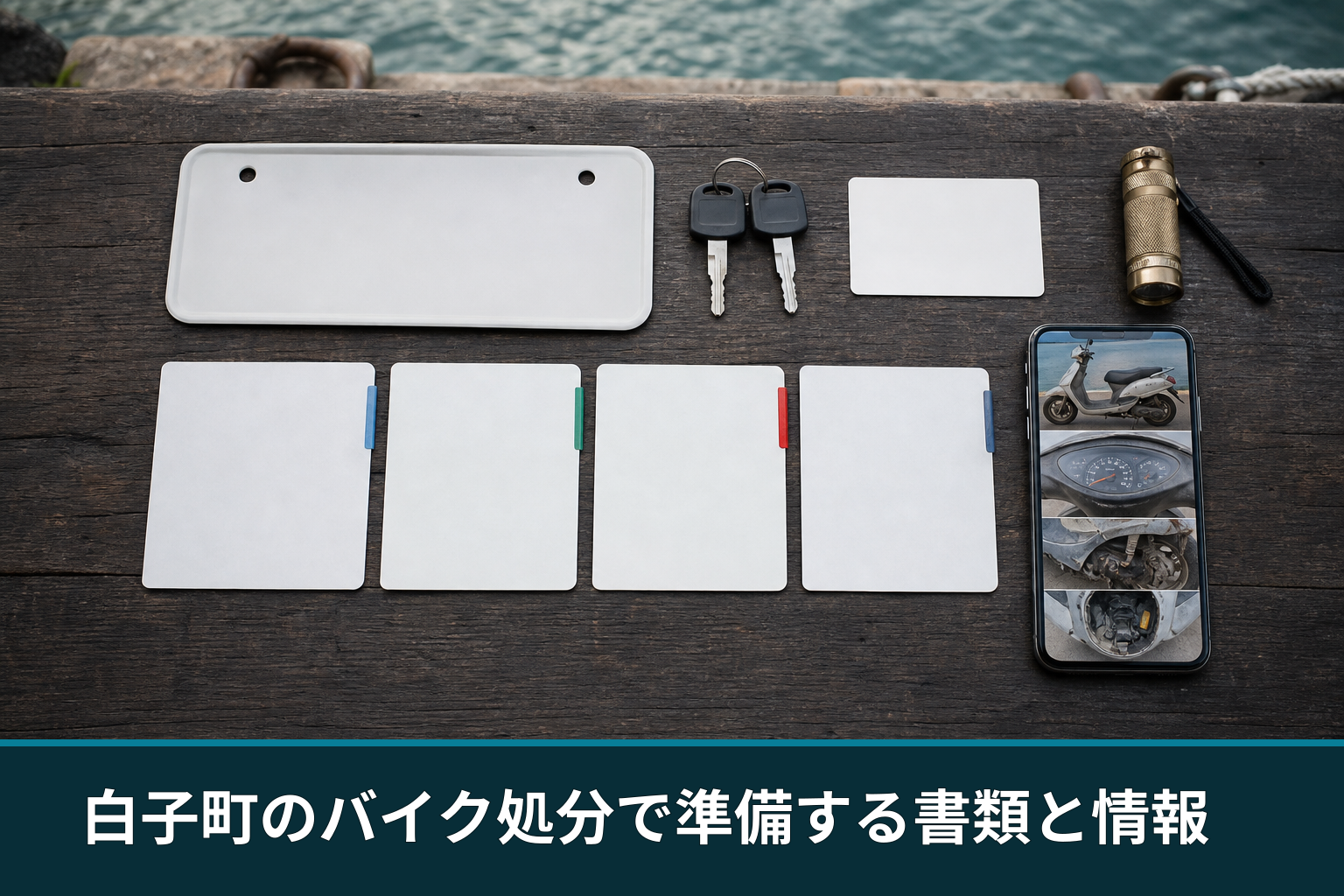 白子町のバイク処分で準備する書類と情報
