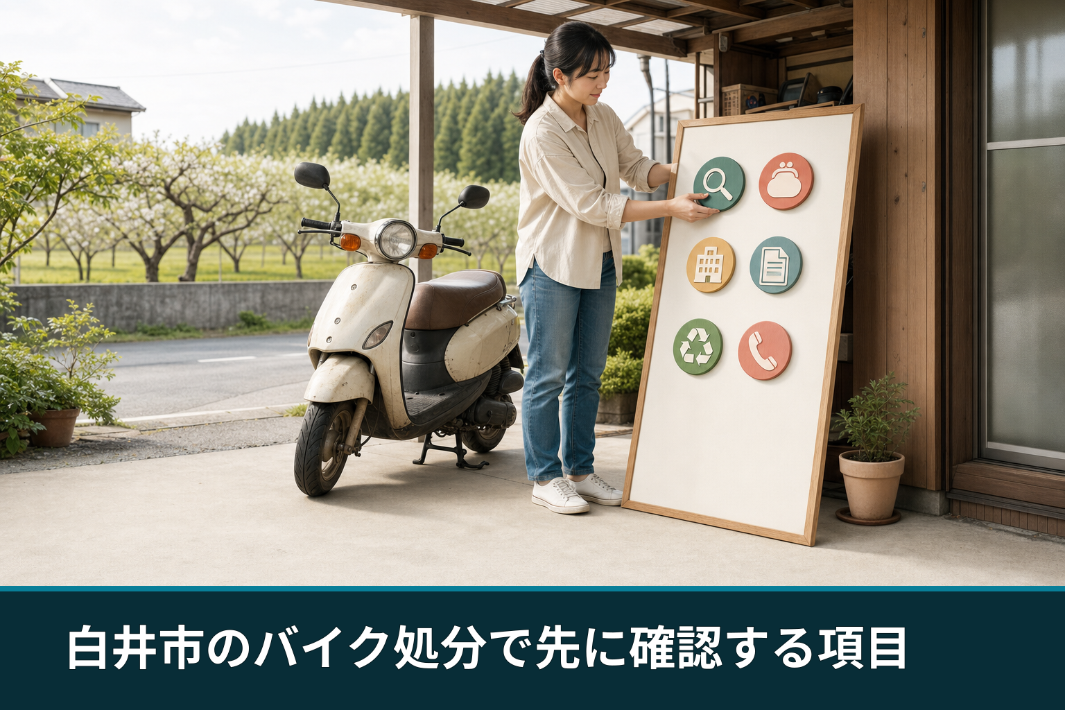 白井市のバイク処分で先に確認する項目