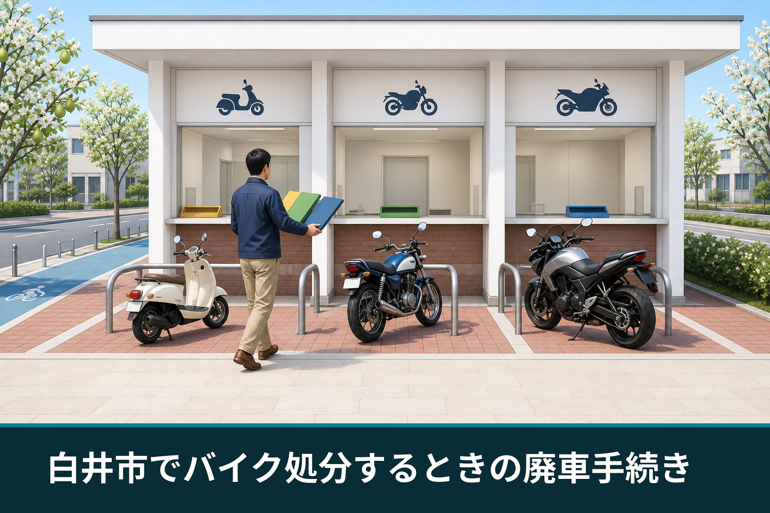 白井市でバイク処分するときの廃車手続き