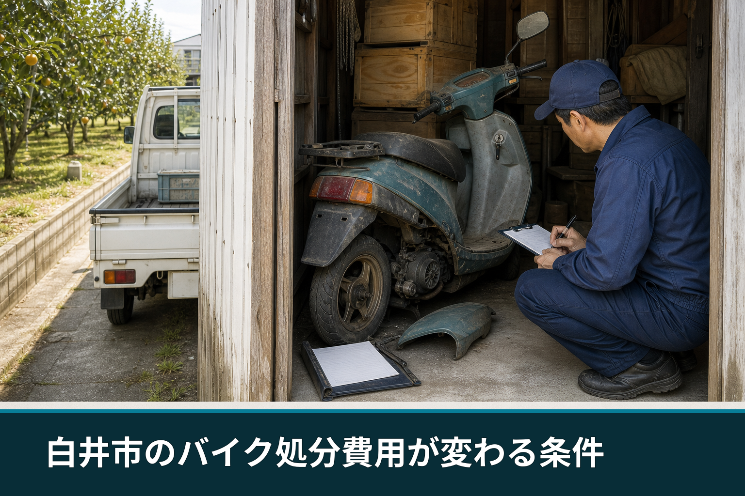 白井市のバイク処分費用が変わる条件