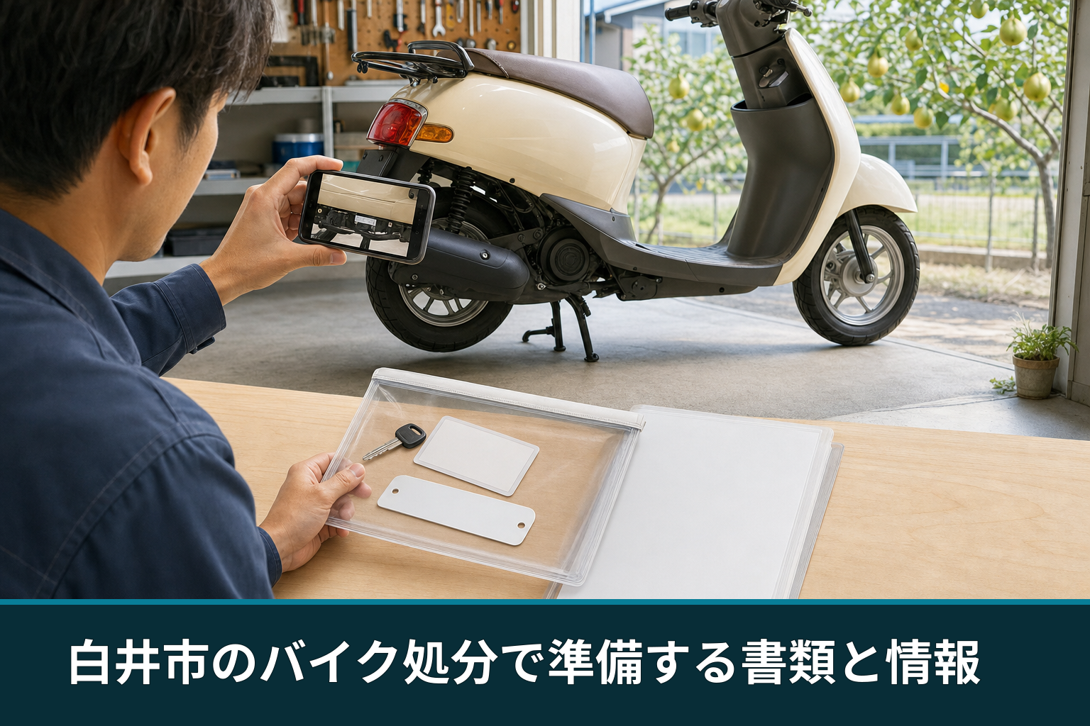 白井市のバイク処分で準備する書類と情報