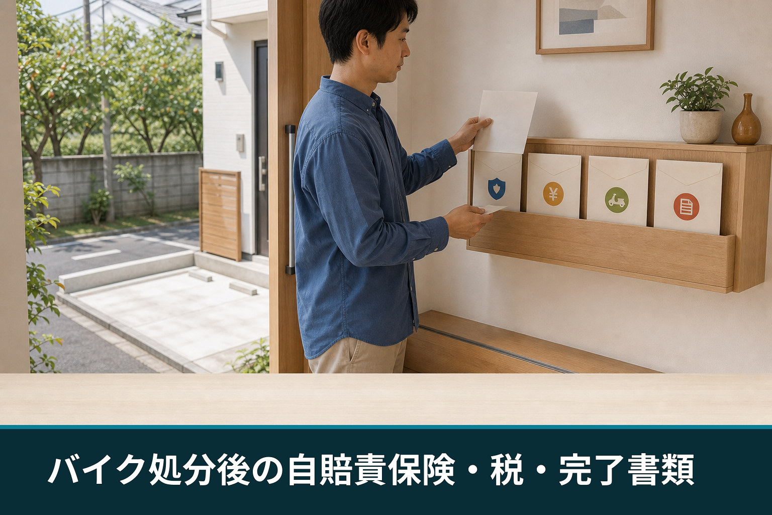 バイク処分後の自賠責保険・税・完了書類
