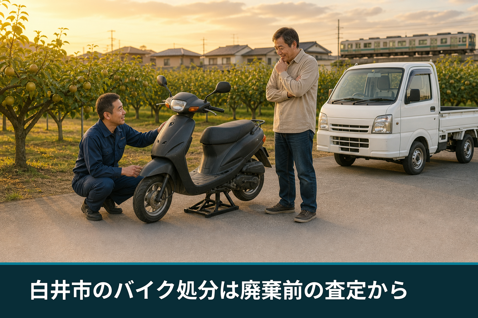 白井市のバイク処分は廃棄前の査定から