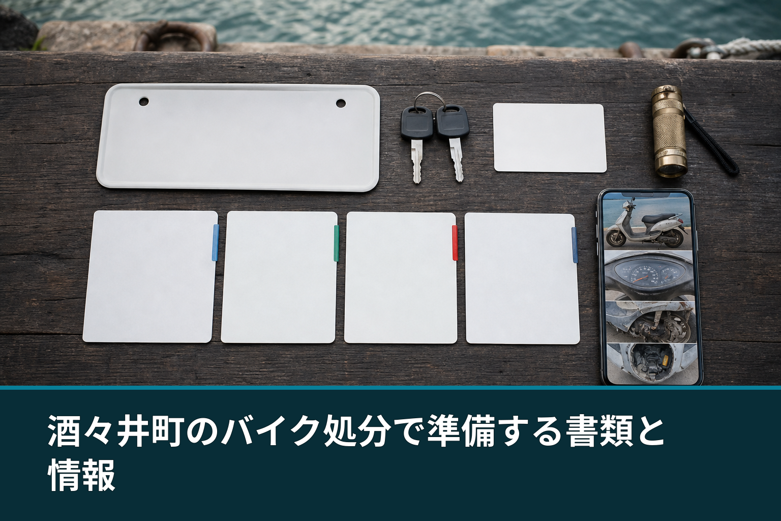 酒々井町のバイク処分で準備する書類と情報