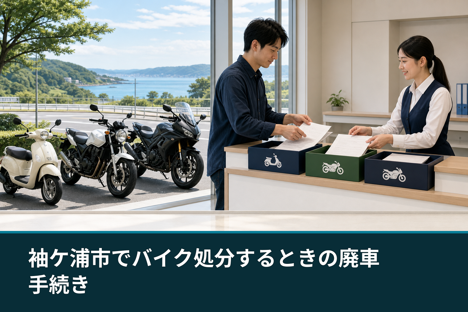 袖ケ浦市でバイク処分するときの廃車手続き