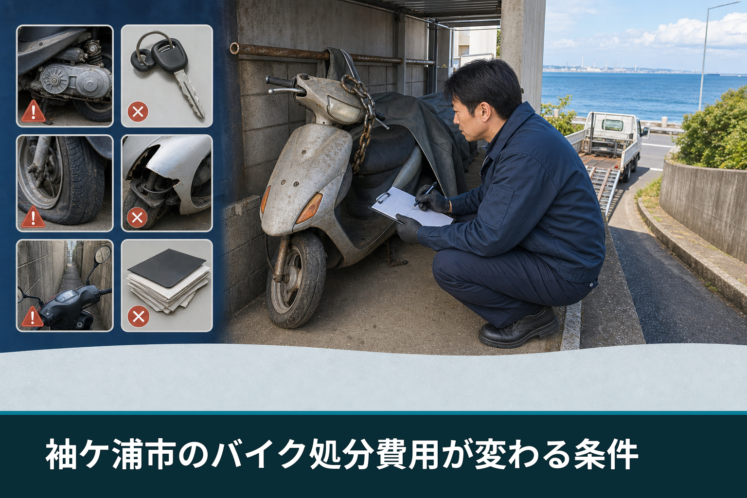 袖ケ浦市のバイク処分費用が変わる条件