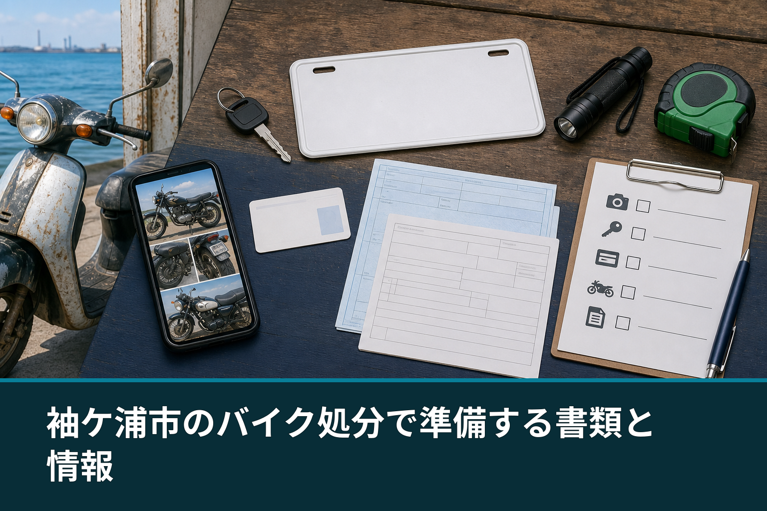 袖ケ浦市のバイク処分で準備する書類と情報