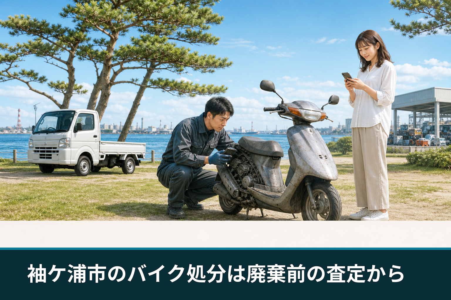 袖ケ浦市のバイク処分は廃棄前の査定から