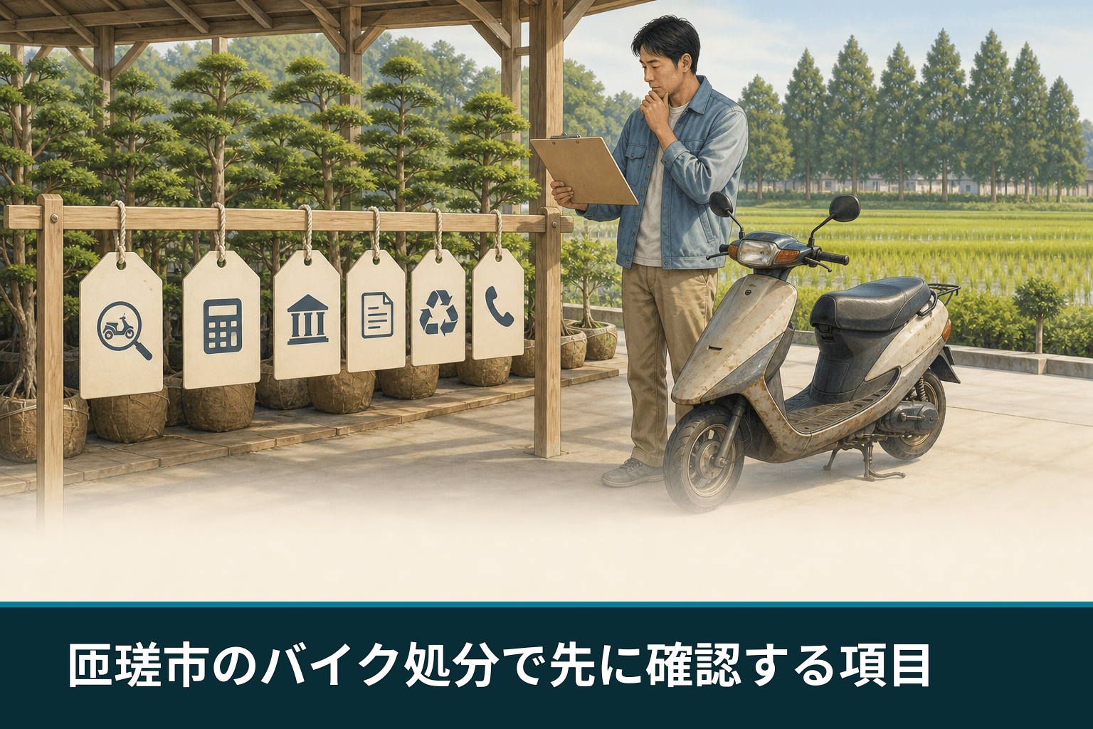 匝瑳市のバイク処分で先に確認する項目