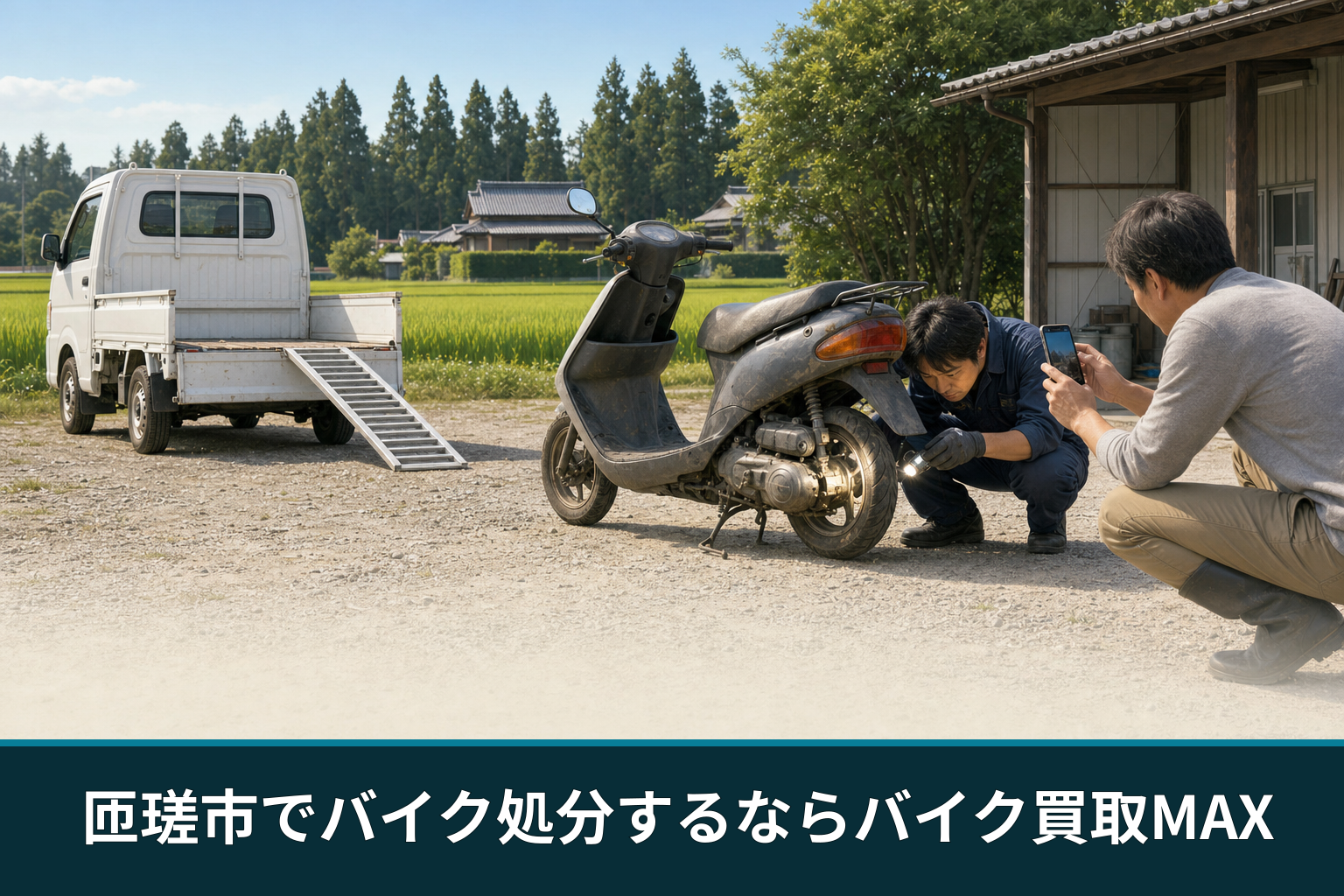 匝瑳市でバイク処分するならバイク買取MAX