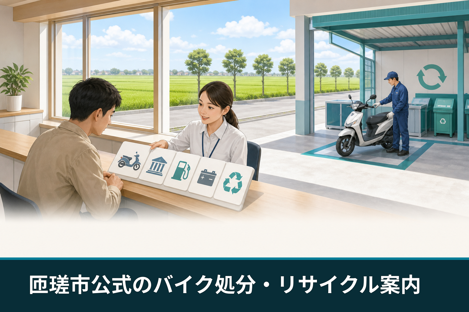 匝瑳市公式のバイク処分・リサイクル案内
