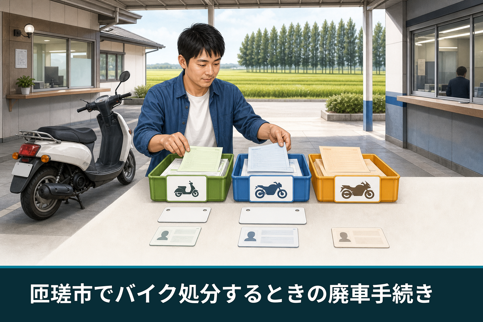 匝瑳市でバイク処分するときの廃車手続き