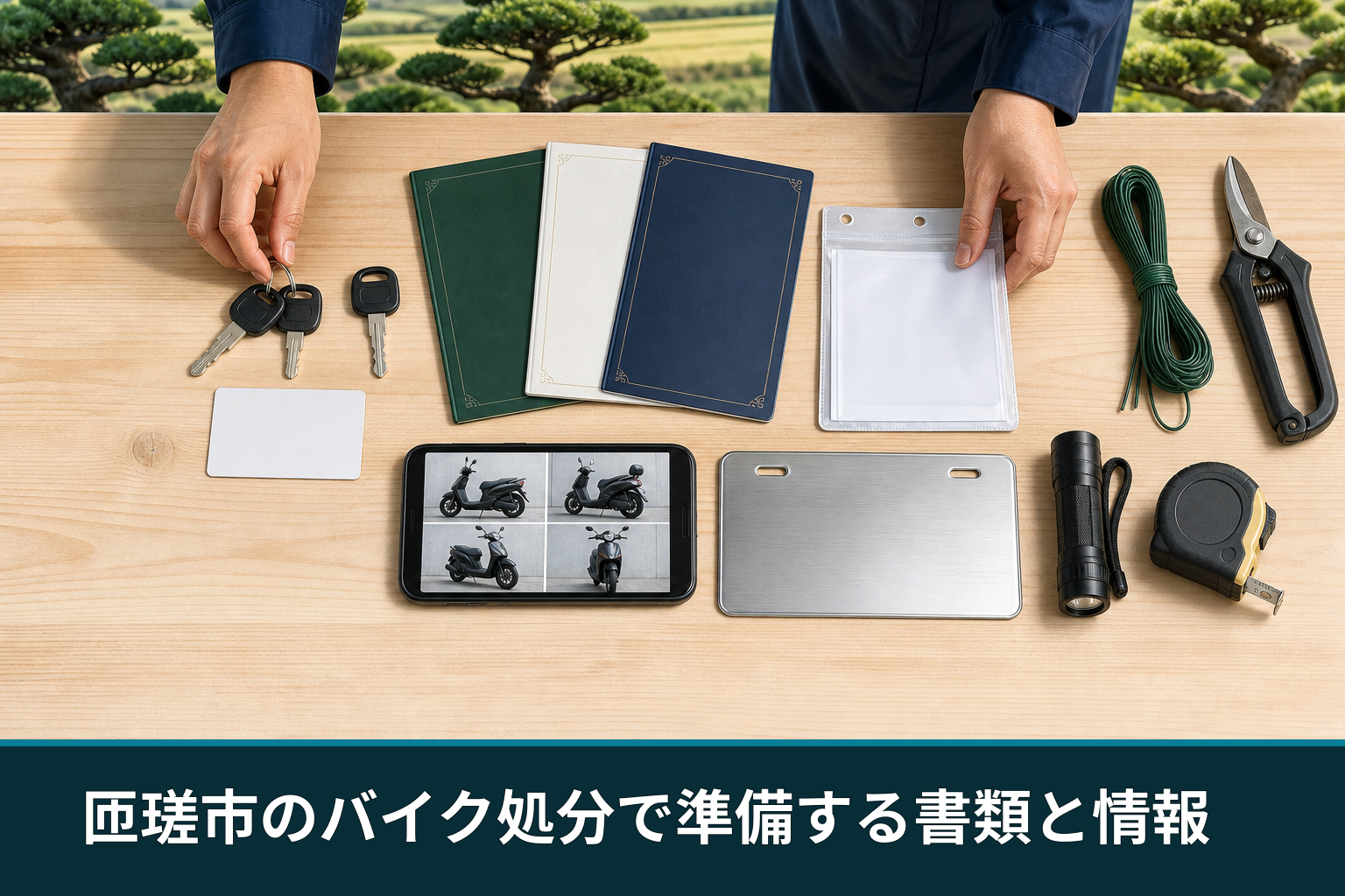 匝瑳市のバイク処分で準備する書類と情報