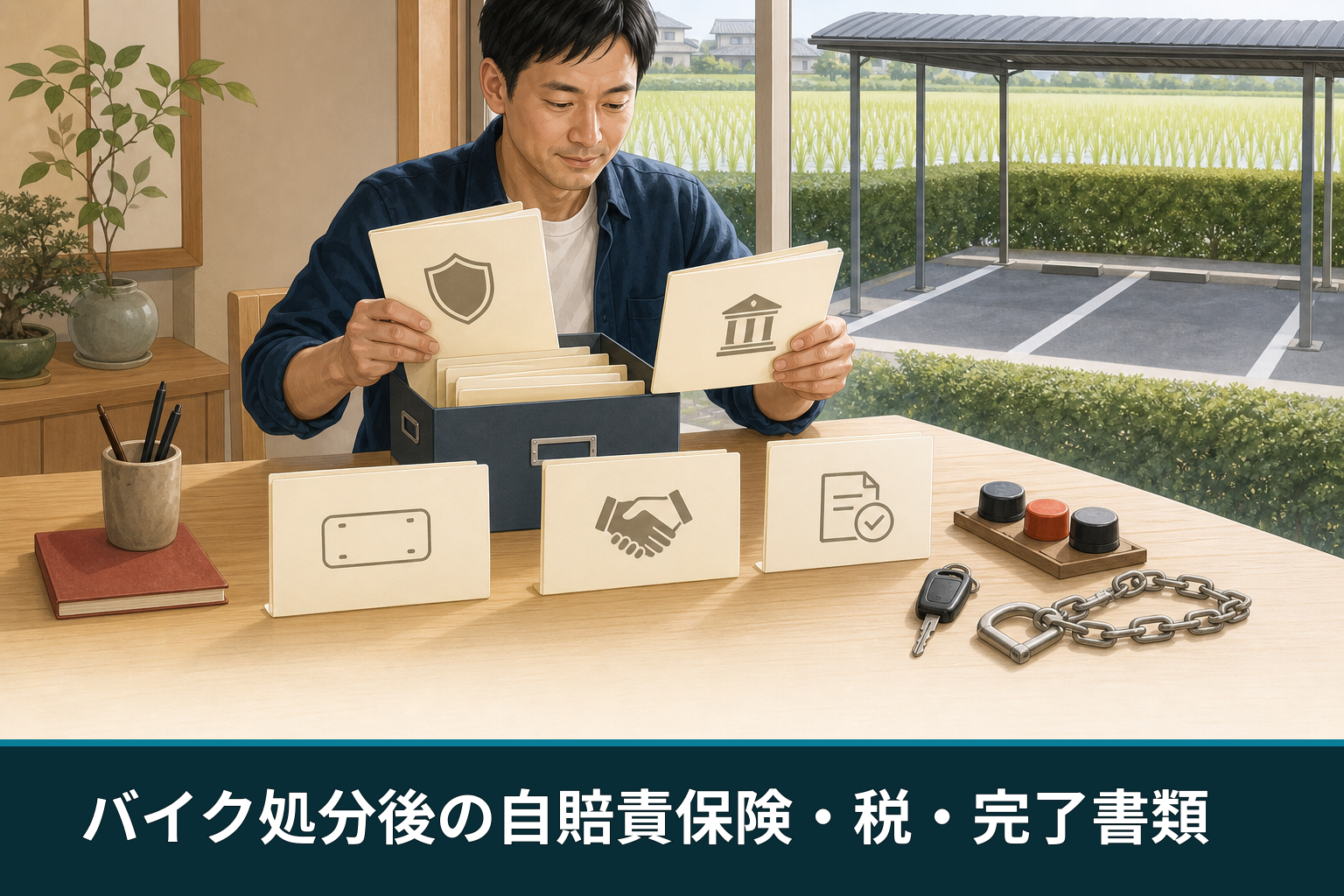 バイク処分後の自賠責保険・税・完了書類