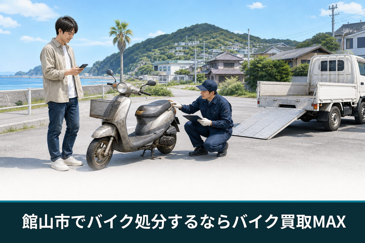 館山市でバイク処分するならバイク買取MAX