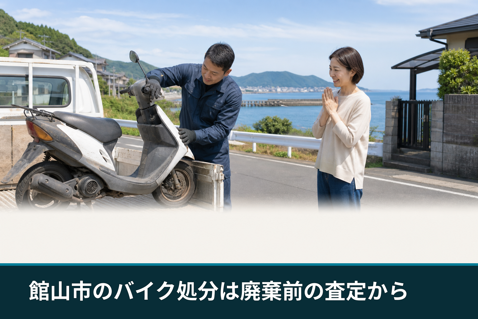 館山市のバイク処分は廃棄前の査定から