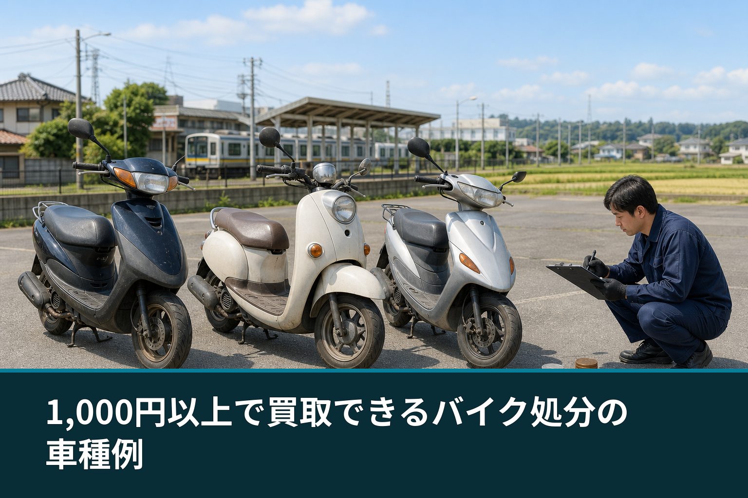 1,000円以上で買取できるバイク処分の車種例