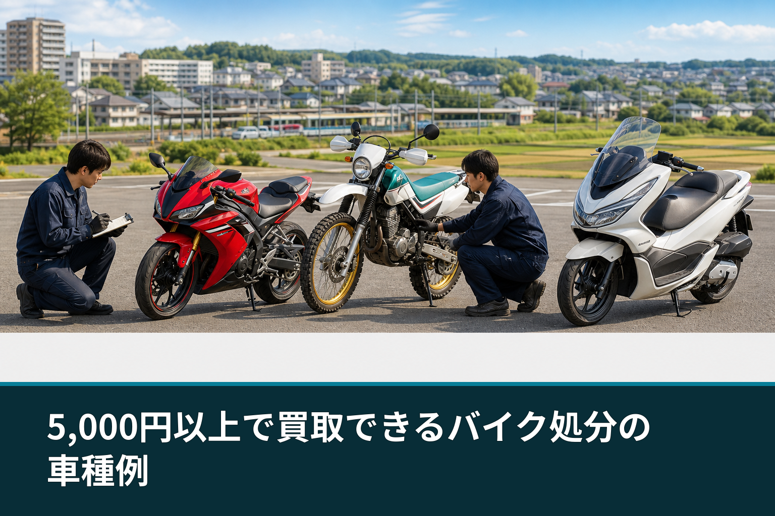 5,000円以上で買取できるバイク処分の車種例