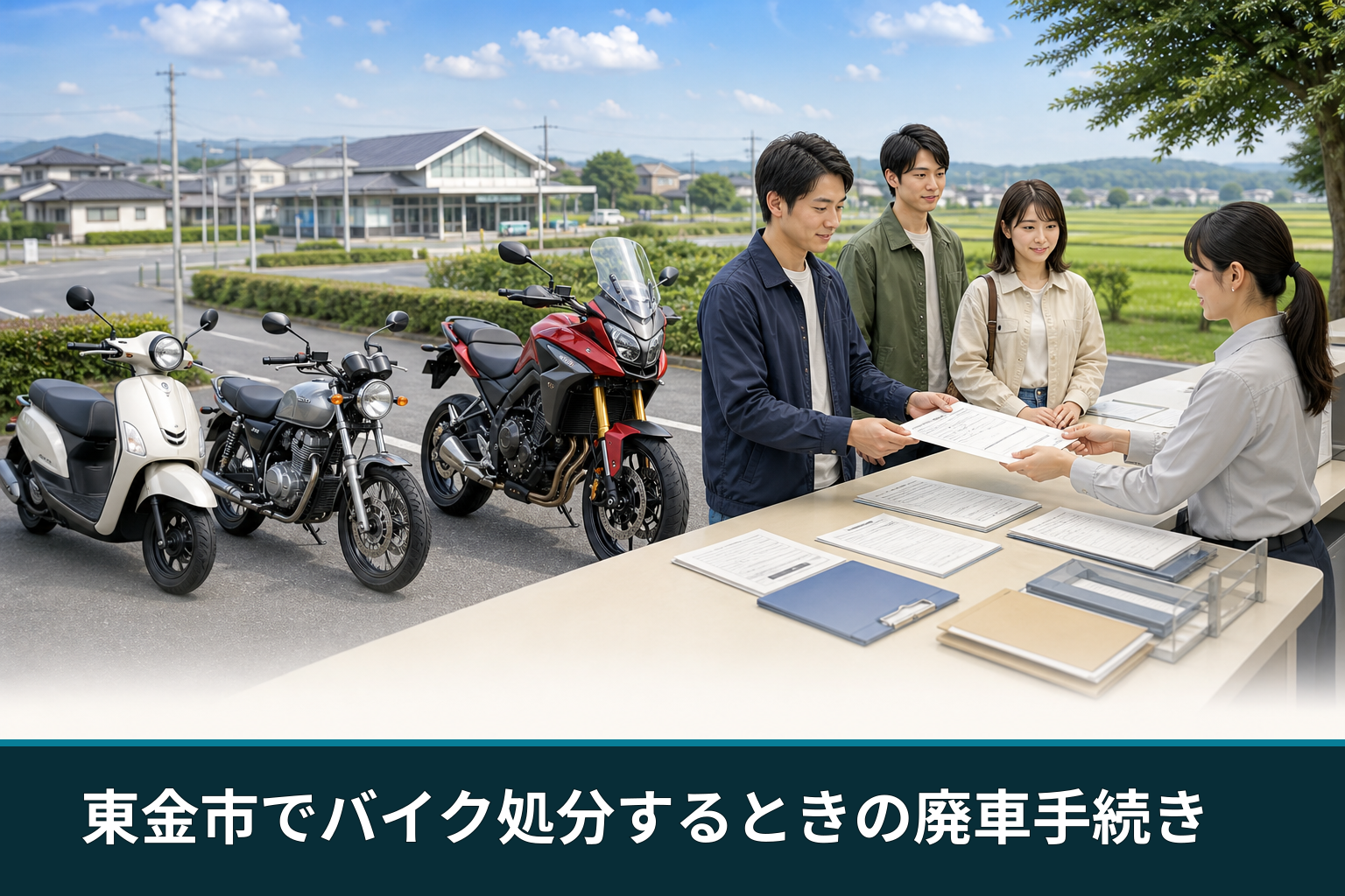 東金市でバイク処分するときの廃車手続き